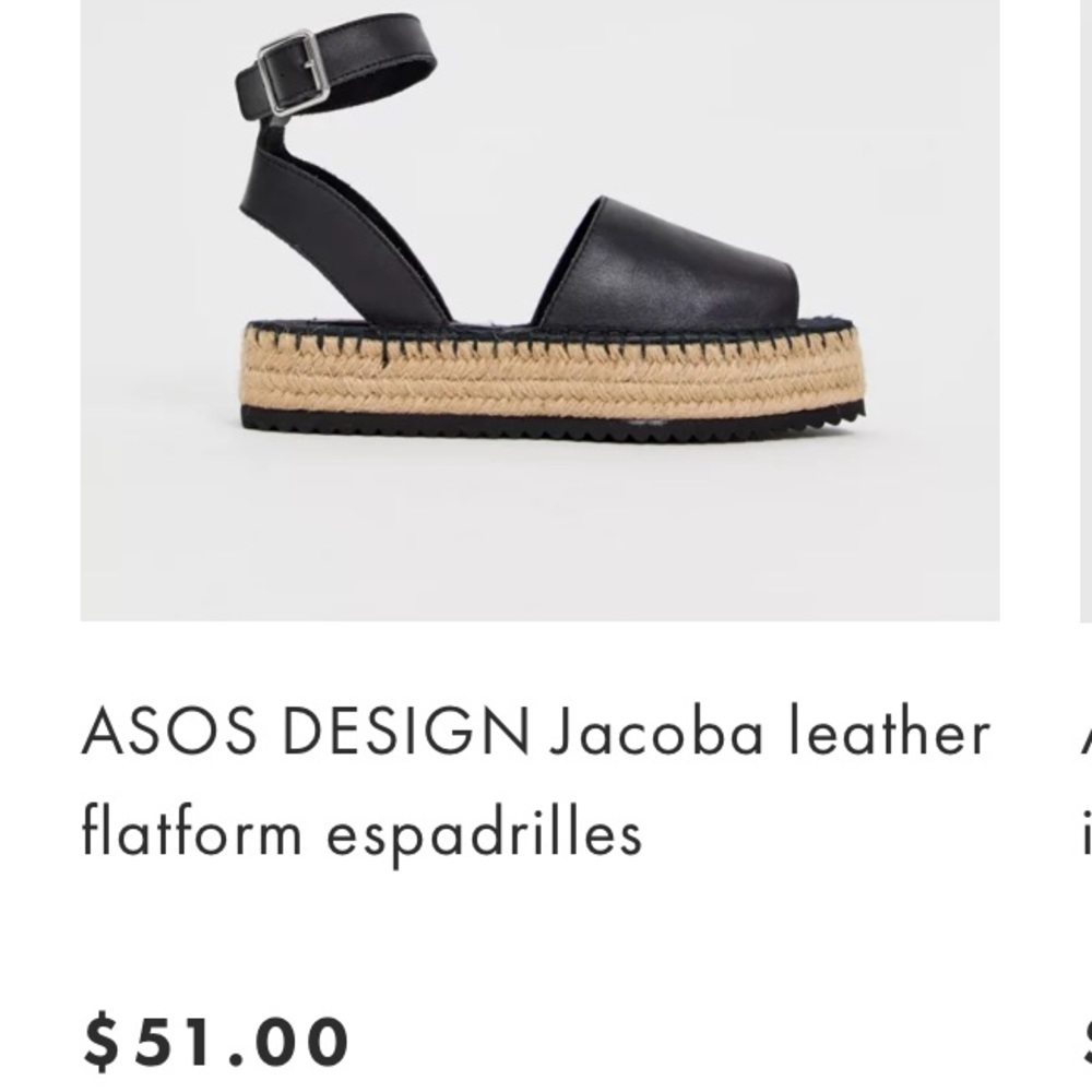 ASOS leather espadrilles